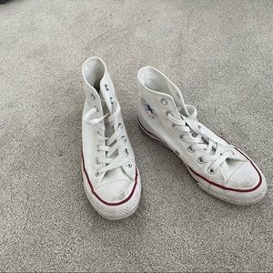Converse Womens white High top sneakers 7.5
